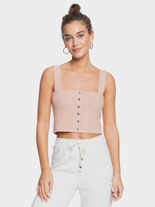 Roxy High Tide Cami Tank-Toasted Nut Heather