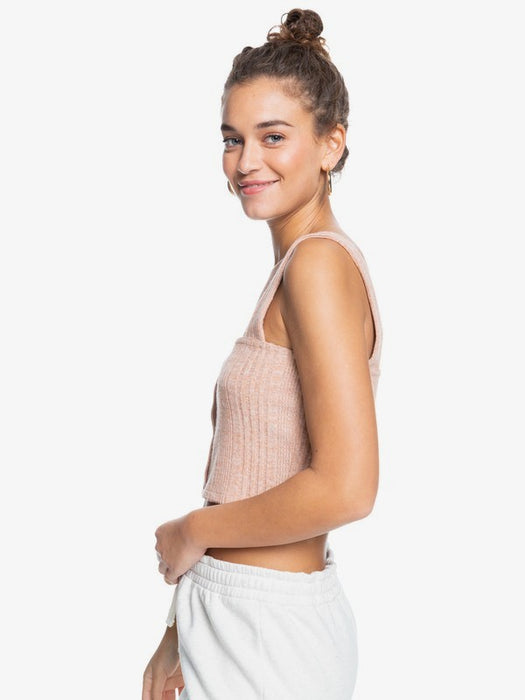 Roxy High Tide Cami Tank-Toasted Nut Heather