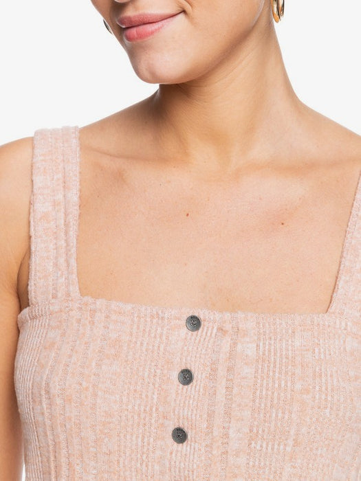 Roxy High Tide Cami Tank-Toasted Nut Heather