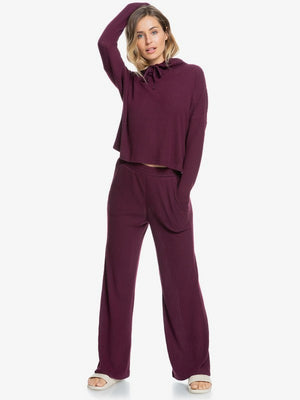 Roxy Comfy Place Hooded L/S Tee-Fig