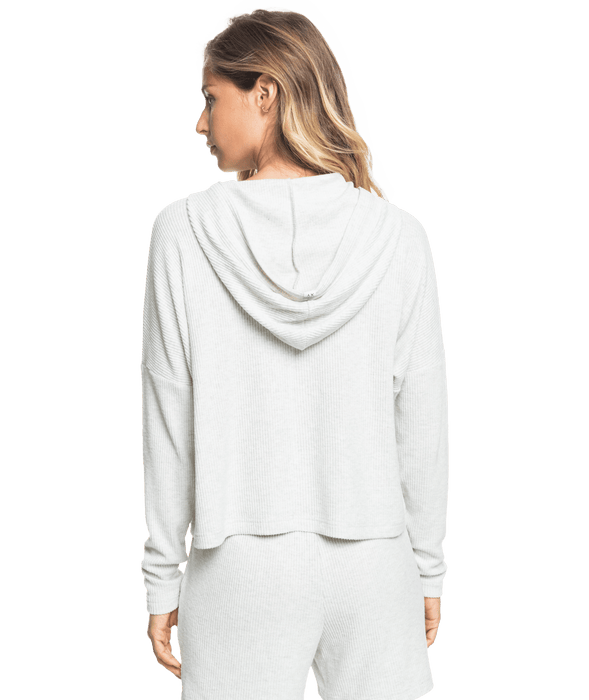 Roxy Sunday Morning Hooded Sweatshirt-Metro Heather