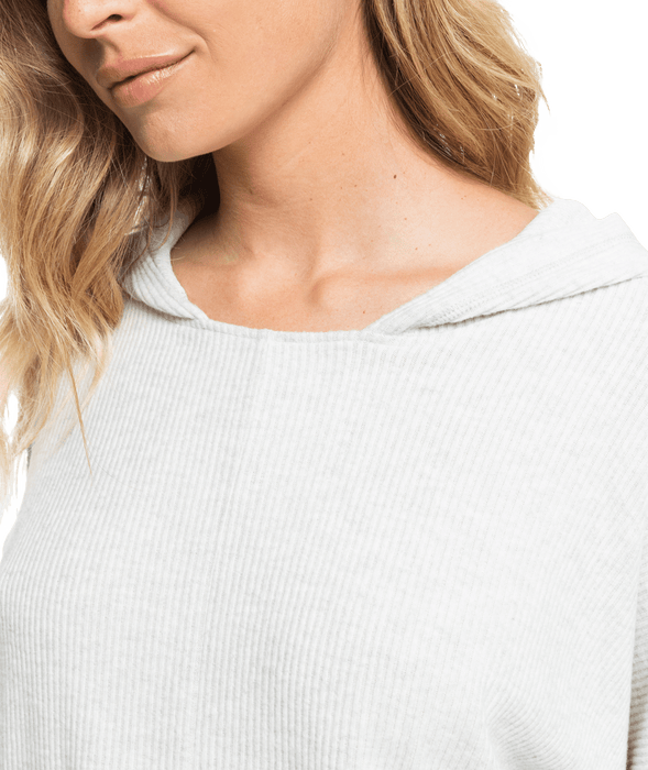 Roxy Sunday Morning Hooded Sweatshirt-Metro Heather