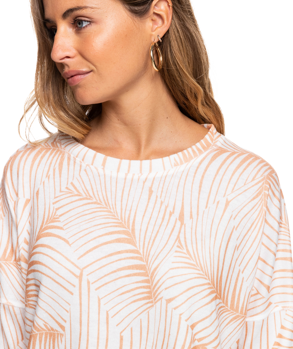 Roxy Current Mood Crew L/S Shirt-Toast