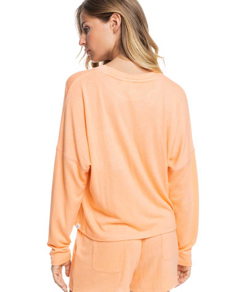 Roxy Just Perfection Crew L/S Shirt-Cantaloupe