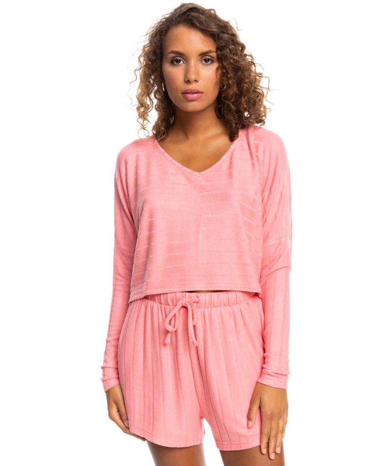 Roxy Catch Me If You Can L/S Shirt-Tea Rose