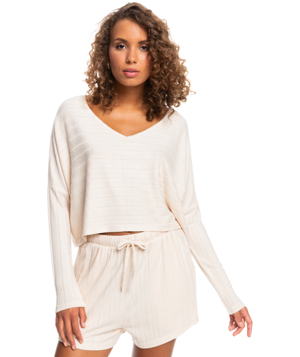 Roxy Catch Me If You Can L/S Shirt-Tapioca