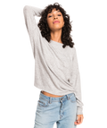 Roxy Casual Vibe Crew L/S Shirt-Heritage Heather