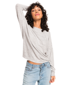 Roxy Casual Vibe Crew L/S Shirt-Heritage Heather