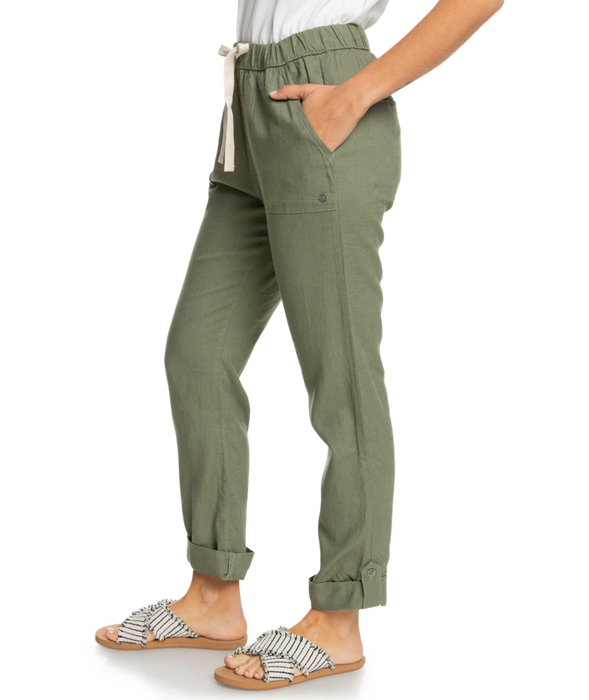 Roxy On The Seashore Pants-Deep Lichen Green — REAL Watersports