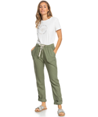Roxy On The Seashore Pants-Deep Lichen Green