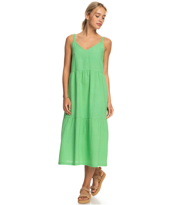 Roxy Waiting Line Dress-Absinthe Green Roxy Waiting Line Dress-Absinthe Green