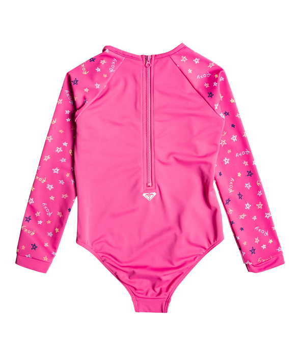 Roxy Tiny Stars L/S One Piece-Pink Guava Star Dance