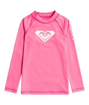 Roxy Whole Hearted L/S Rashguard-Pink Guava