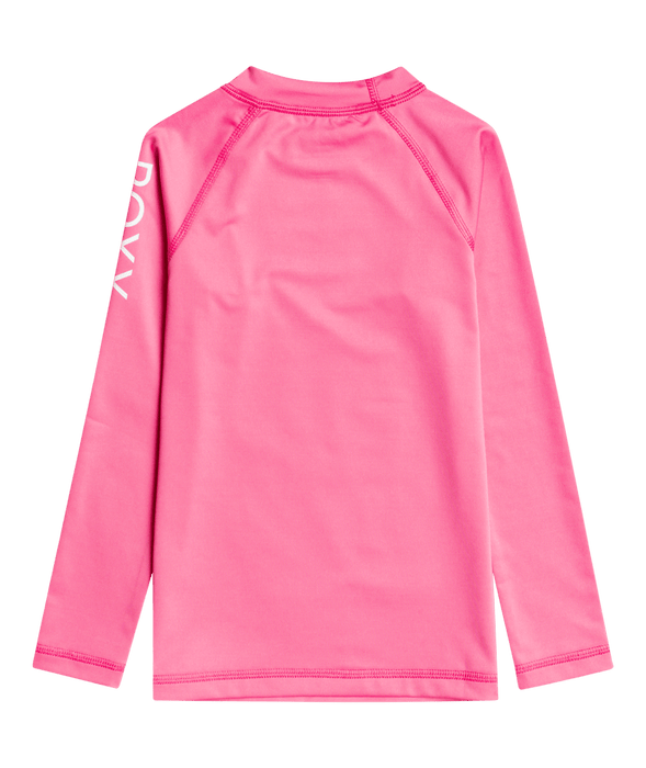 Roxy Whole Hearted L/S Rashguard-Pink Guava