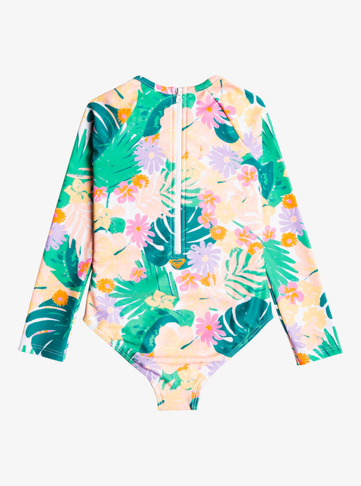 Roxy Paradisiac Island L/S One Piece-Mint Tropical Trails — REAL Watersports