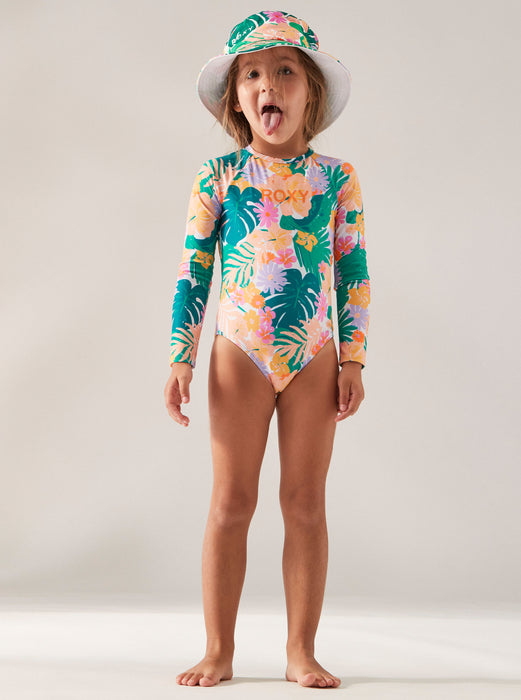 Roxy Paradisiac Island L/S One Piece-Mint Tropical Trails