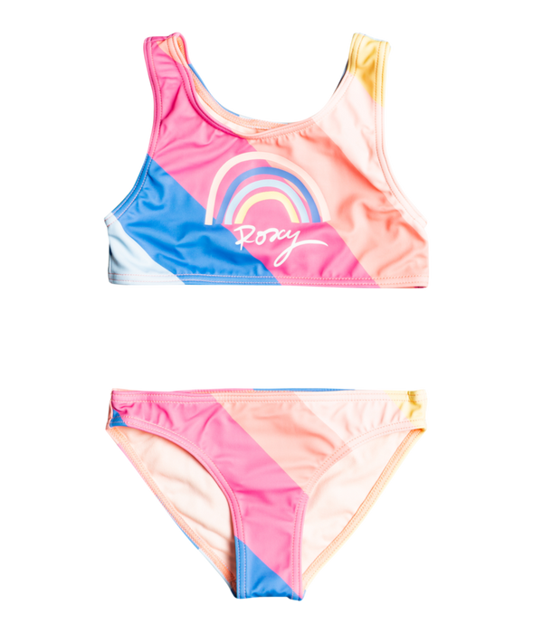 Roxy Touch of Rainbow Crop Top Bikini-Regatta