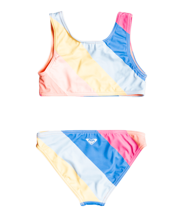 Roxy Touch of Rainbow Crop Top Bikini-Regatta