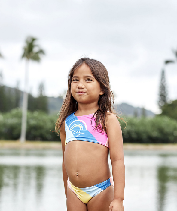 Roxy Touch of Rainbow Crop Top Bikini-Regatta