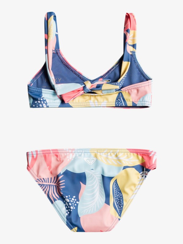 Roxy Flowery Mood Bralette Bikini-Peach Bud