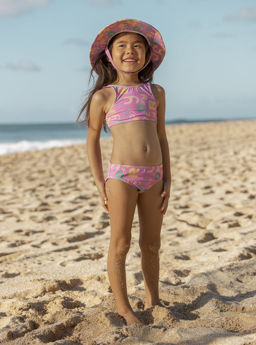Roxy Funny Bambino Crop Top Bikini-Cyclamen — REAL Watersports