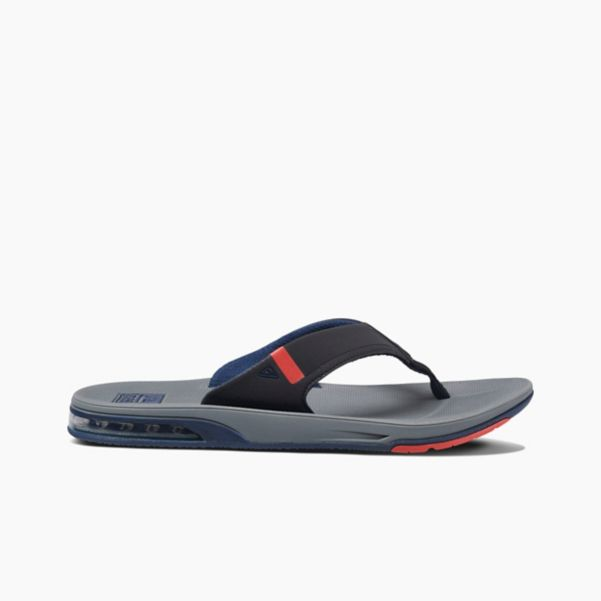 Reef Fanning Low Sandal-Grey/Black/Red