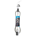 FCS Comp Essential Leash-6' x 5.5mm-White