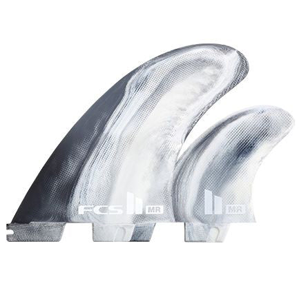 FCS II MR PC Twin + Stabilizer Fin Set-MD/LG-Black
