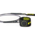 FCS Freedom Leash-6'-Charcoal/Green