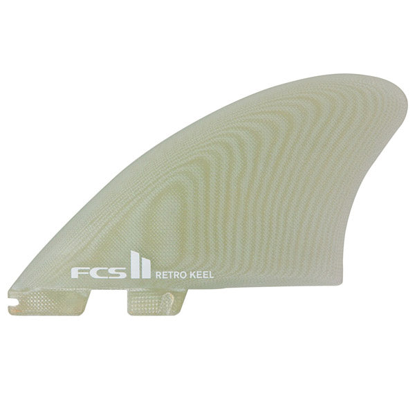 FCS II Retro Keel PG Twin Fin Set-Clear