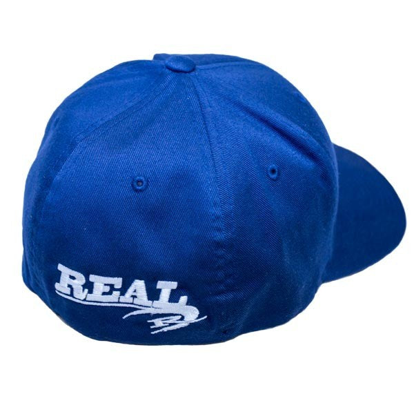 REAL Corp Flexfit Hat-Navy/White