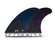 Futures Mayhem Honeycomb/Carbon Tri Fin Set-Blue/Violet-Large