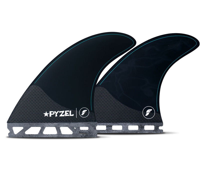 Futures Pyzel Honeycomb/Carbon Tri Fin Set-Black-Medium