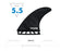 Futures Jordy Honeycomb Tri Fin Set-Black/White Camo-Large