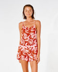 Rip Curl Sun Rays Romper-Red