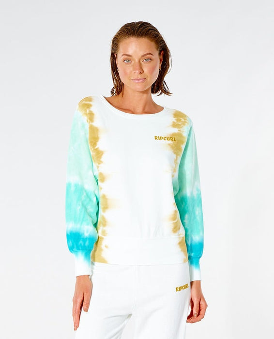 Rip Curl Sun Drenched Crew Sweatshirt-Turquoise