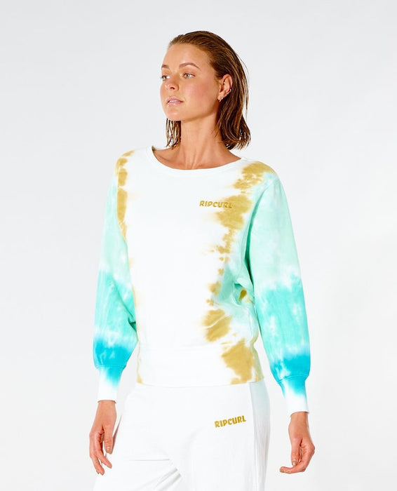 Rip Curl Sun Drenched Crew Sweatshirt-Turquoise