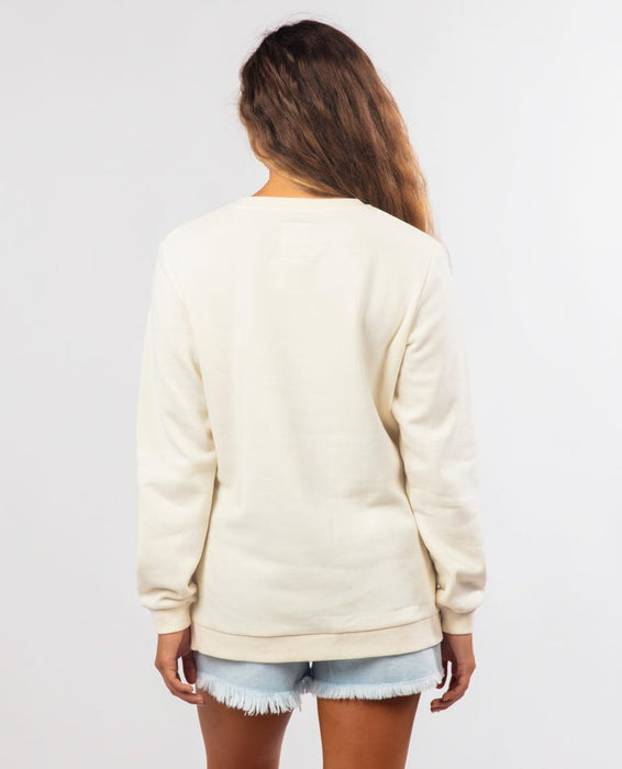 Rip Curl Surf Club Desto Crew Sweatshirt-Off White