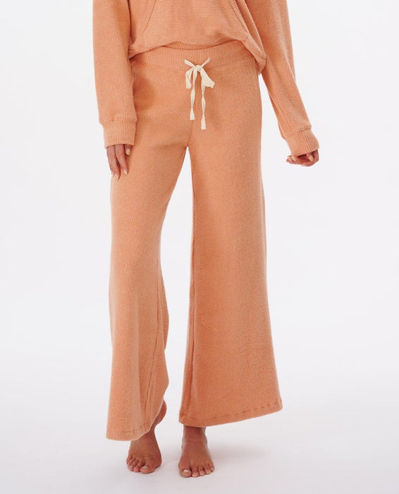 Rip Curl Cozy Wide Leg Pants-Clay Marle