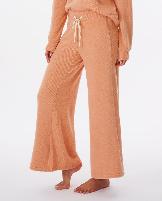 Rip Curl Cozy Wide Leg Pants-Clay Marle