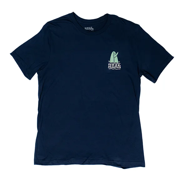 REAL Wave Reaper Tee-Navy