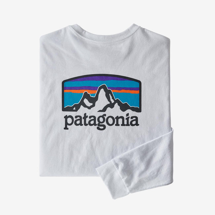 Patagonia Fitz Roy Horizons Responsibili L/S Tee-White