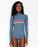 Rip Curl Wave Shapers Stripe L/S One Piece-Dark Teal