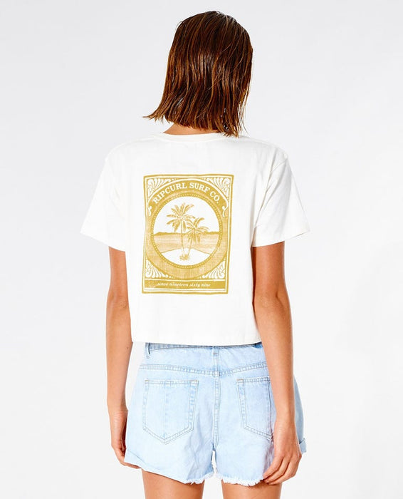 Rip Curl The Island Crop Tee-Bone