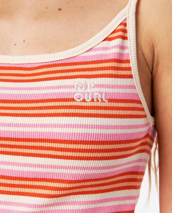 Rip Curl Sunrays Rib Cami Tank-Red