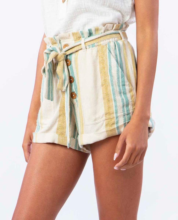 Rip Curl Coast Stripe Shorts-Bone