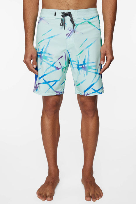 O'Neill Hyperfreak Fire Coral Boardshorts-Lt Jade