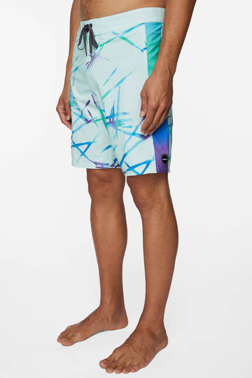 O'Neill Hyperfreak Fire Coral Boardshorts-Lt Jade