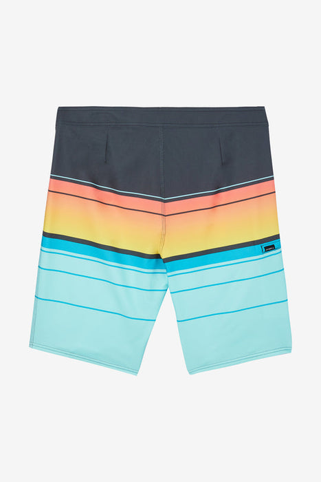 O'Neill Hyperfreak Heat Stripe 21 Boardshorts-Turquoise