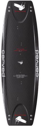 Carved Imperator Full Carbon Kiteboard-Black-135 x 41.5cm
